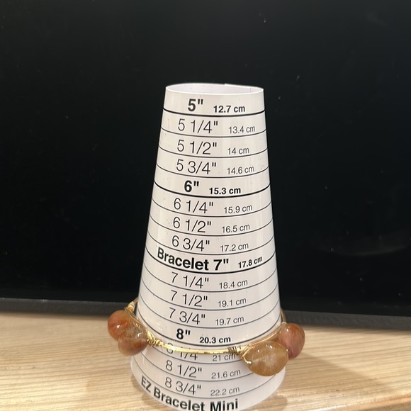 Copper wire-wrapped bangle - Picture 2 of 3